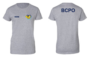 B.C.P.O B.I.T Cotton Women's Crew Tee Black/Gray - 5KounT2018