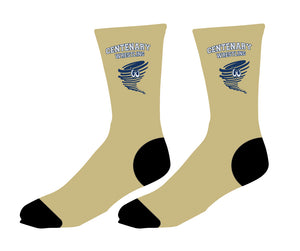 Centenary Wrestling Sublimated Socks Navy Blue/Gold - 5KounT2018
