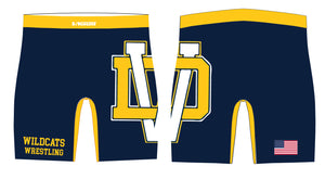 Del Val Wildcats Wrestling Sublimated Compression Shorts - 5KounT
