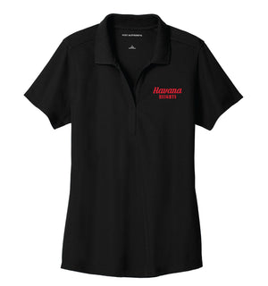 Havana Heights Performance Pique Ladies Polo - Black - 5KounT2018