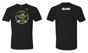 Monte Vista Takedown Club Wrestling Cotton Crew Tee - Black/Heather Gray - 5KounT2018