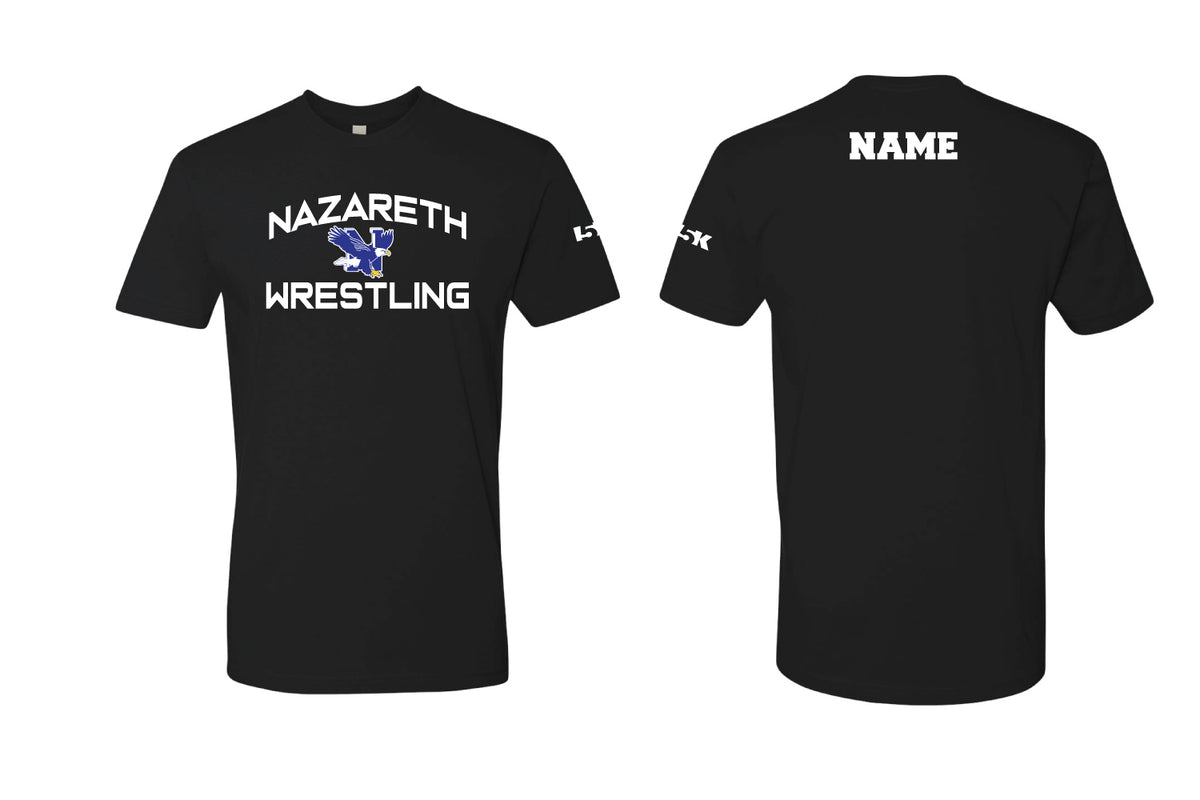 Nazareth Wrestling Cotton Crew Tee - Black