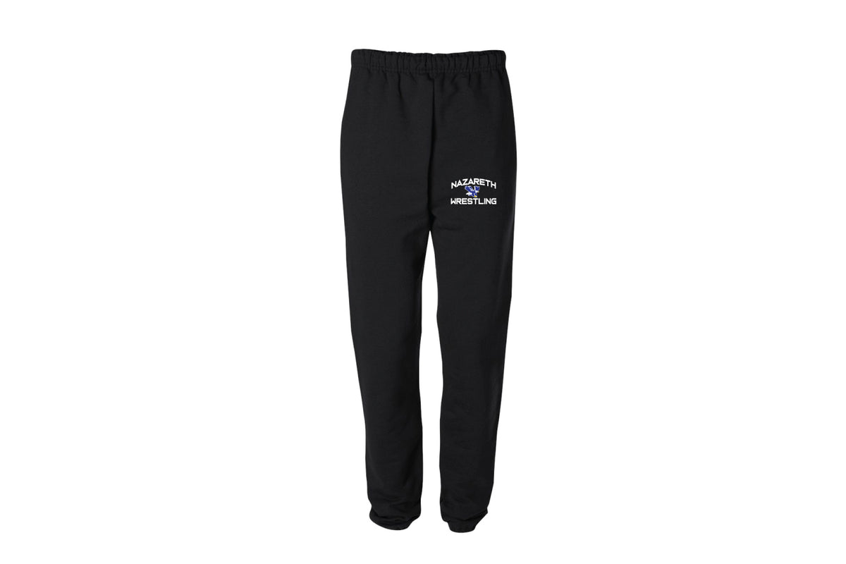 Nazareth Wrestling Cotton Sweatpants - Black