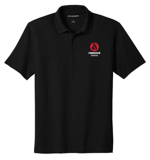 Nexcore Services Performance Pique Polo - Black - 5KounT2018