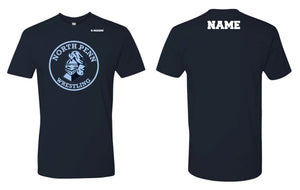 North Penn Wrestling Cotton Crew Tee - Navy - 5KounT2018