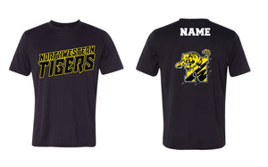 Northwestern Tigers Wrestling Dryfit Performance Tee - Black/White - 5KounT2018