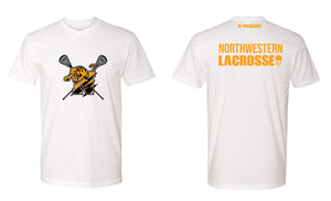 Northwestern Lacrosse Cotton Crew Tee Black/White/Gray - 5KounT2018