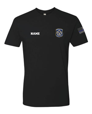 Bergen County Police Academy Cotton Crew Tee Black - 5KounT2018