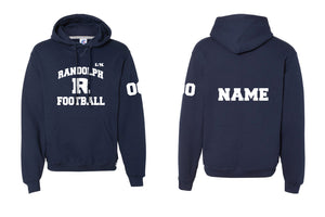 Randolph Football Russell Athletic Cotton Hoodie Desgin 2- Navy - 5KounT