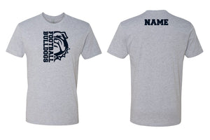 Randolph Football Bulldogs Stronger Together Cotton Crew Tee - Navy/Gray - 5KounT