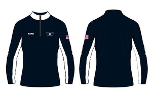 Randolph Football Bulldogs Sublimated Mesh Quarter Zip - 5KounT