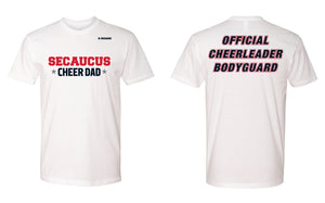 Secaucus Cheer Cotton Crew Dad Tee - White - 5KounT2018