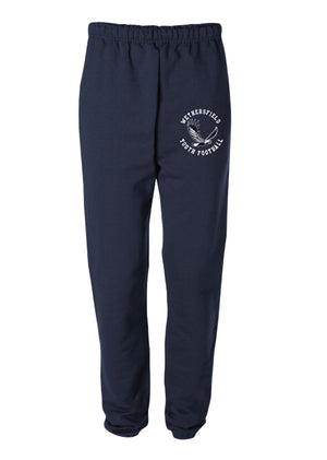 Wethersfield Eagles Football Cotton Sweatpants Navy - 5KounT2018