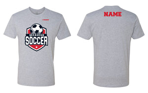 Secaucus Soccer Cotton Crew Tee - White/Gray/Navy - 5KounT2018
