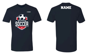 Secaucus Soccer Cotton Crew Tee - White/Gray/Navy - 5KounT2018