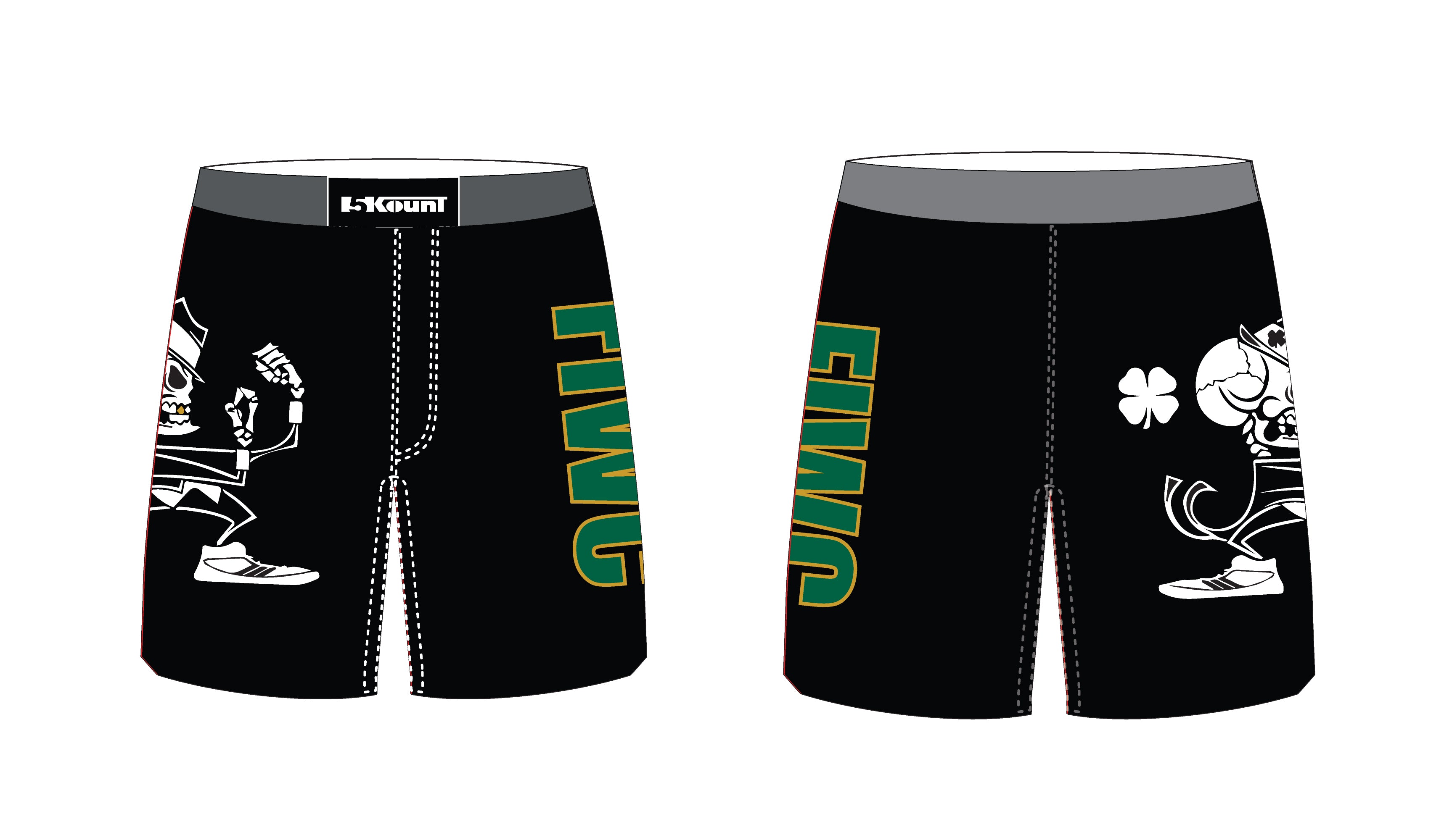 Fightin' Irish Wrestling Sublimated Fight Shorts - 5KounT