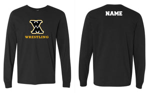 West Marshall Wrestling Cotton Crew Long Sleeve Tee - Black - 5KounT