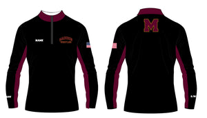 Madison Wrestling Sublimated Quarter Zip - Black - 5KounT2018