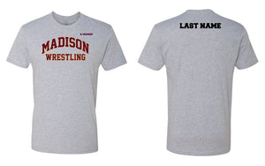 Madison Wrestling Cotton Tee - Black / White / Gray - 5KounT2018