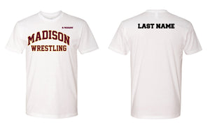 Madison Wrestling Cotton Tee - Black / White / Gray - 5KounT2018