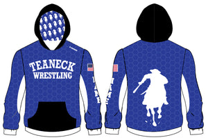 Teaneck Wrestling Sublimated Hoodie - Black / Royal - 5KounT2018