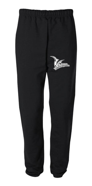Vikings Wrestling Cotton Sweatpants - Black - 5KounT2018