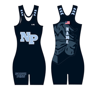 North Penn Wrestling Sublimated Women's Singlet (Design 2) - 5KounT