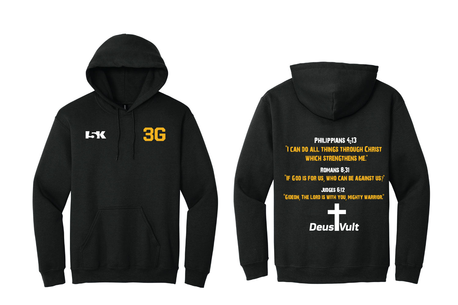 3G Cotton Hoodie - Black