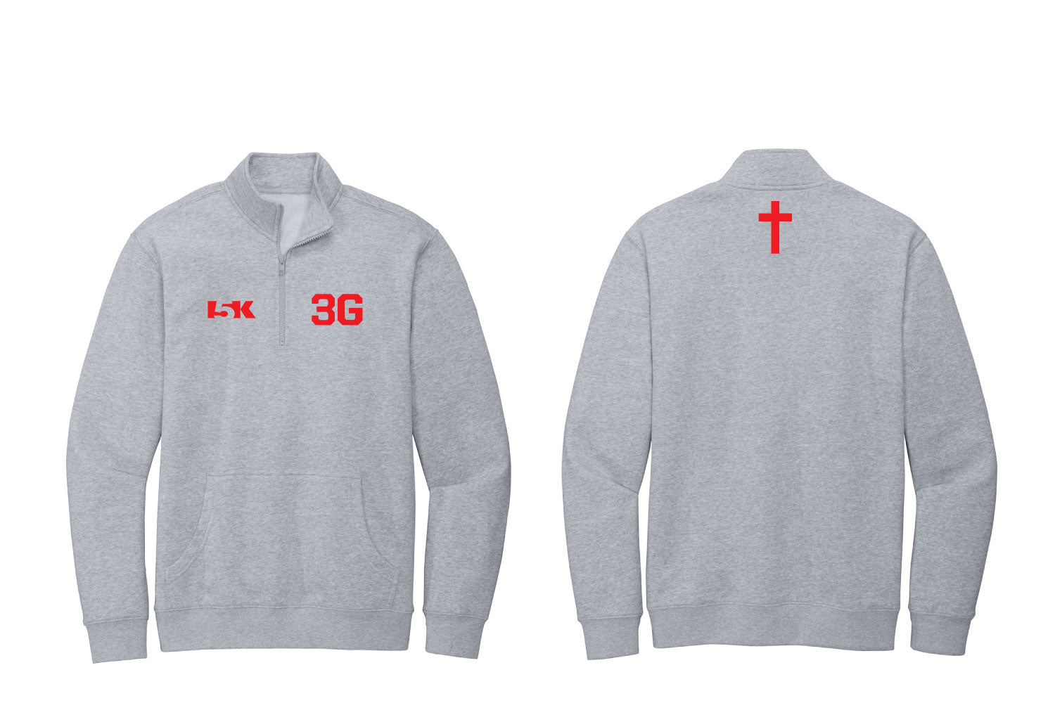 3G Fleece Qtr Zip - Grey