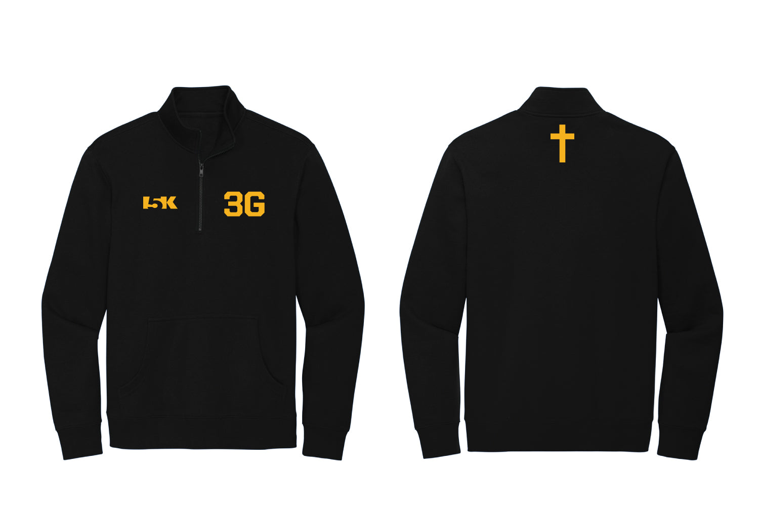 3G Fleece Qtr Zip - Black