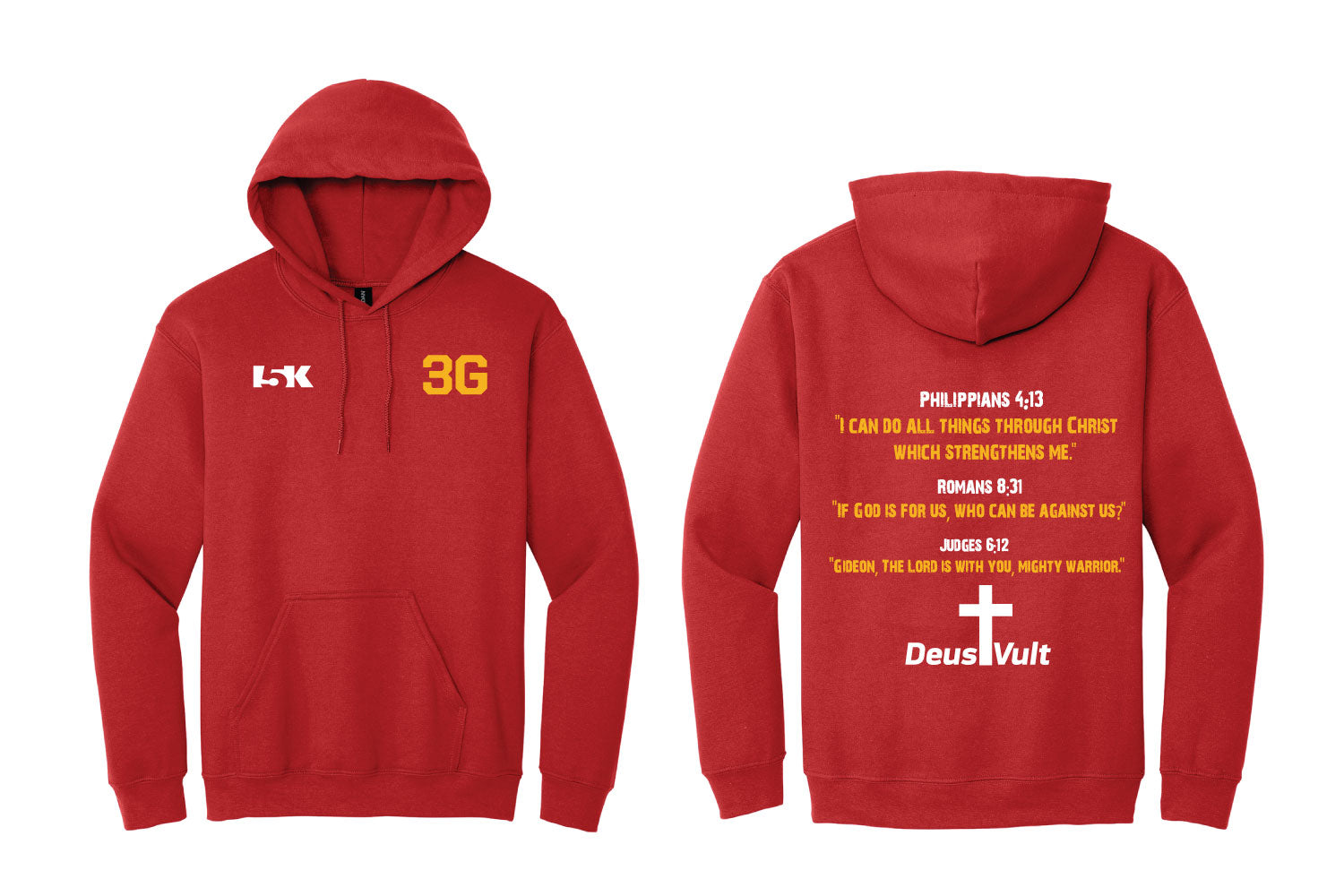 3G Cotton Hoodie - Red