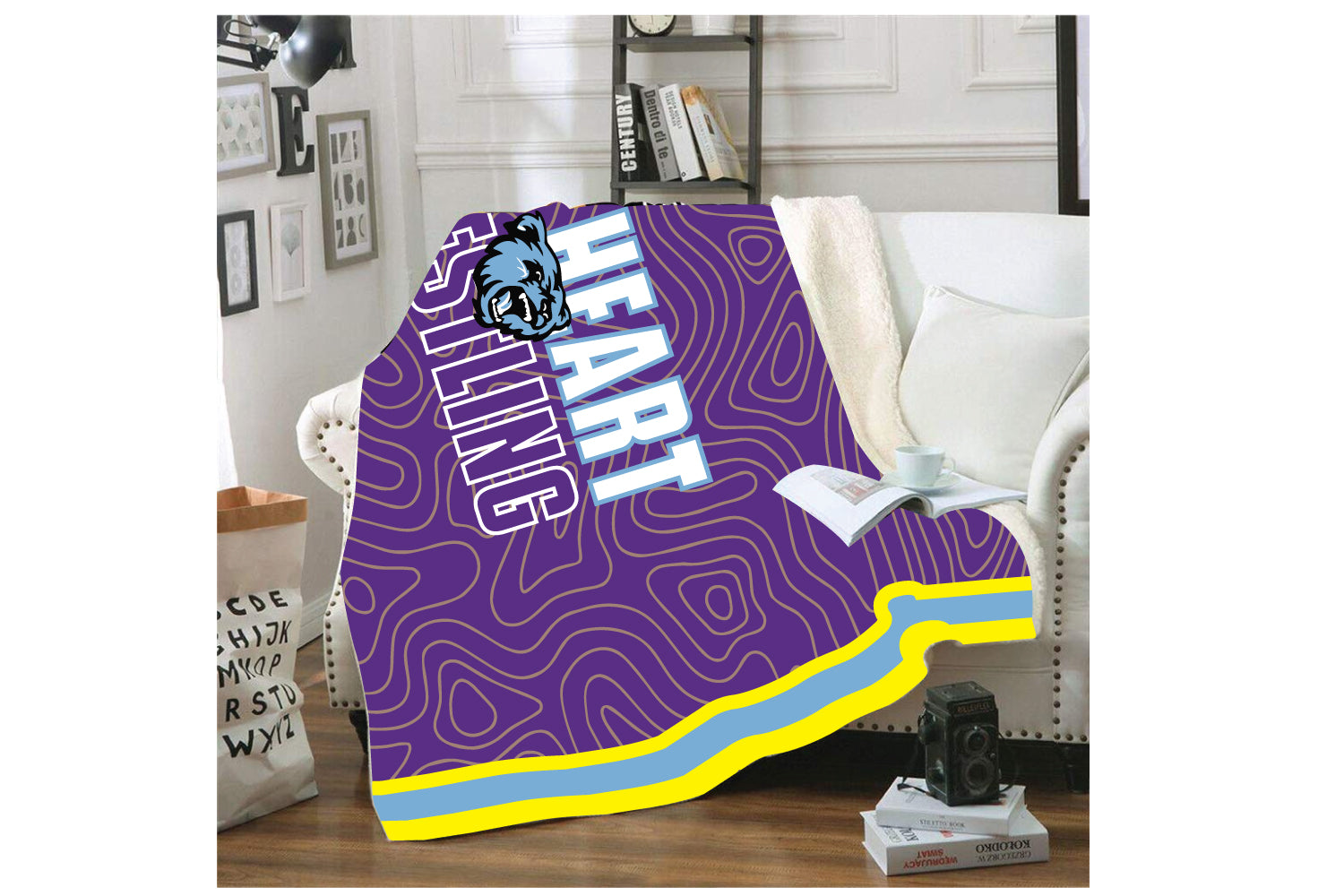 All Heart Wrestling Sublimated Blanket