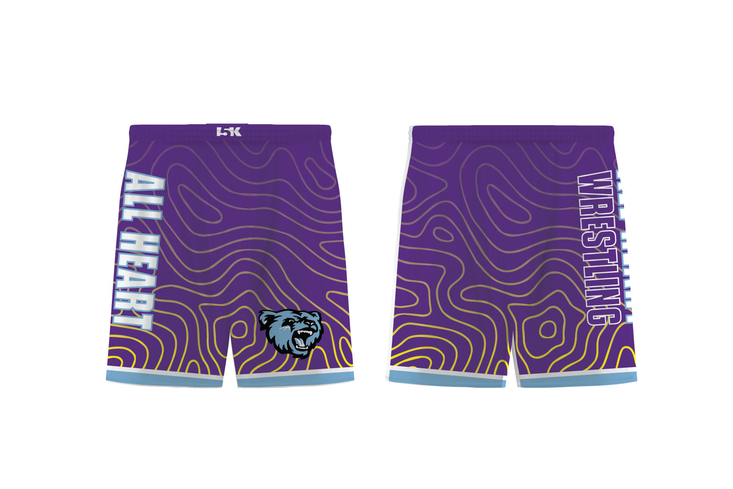 All Heart Wrestling Sublimated Fight Shorts