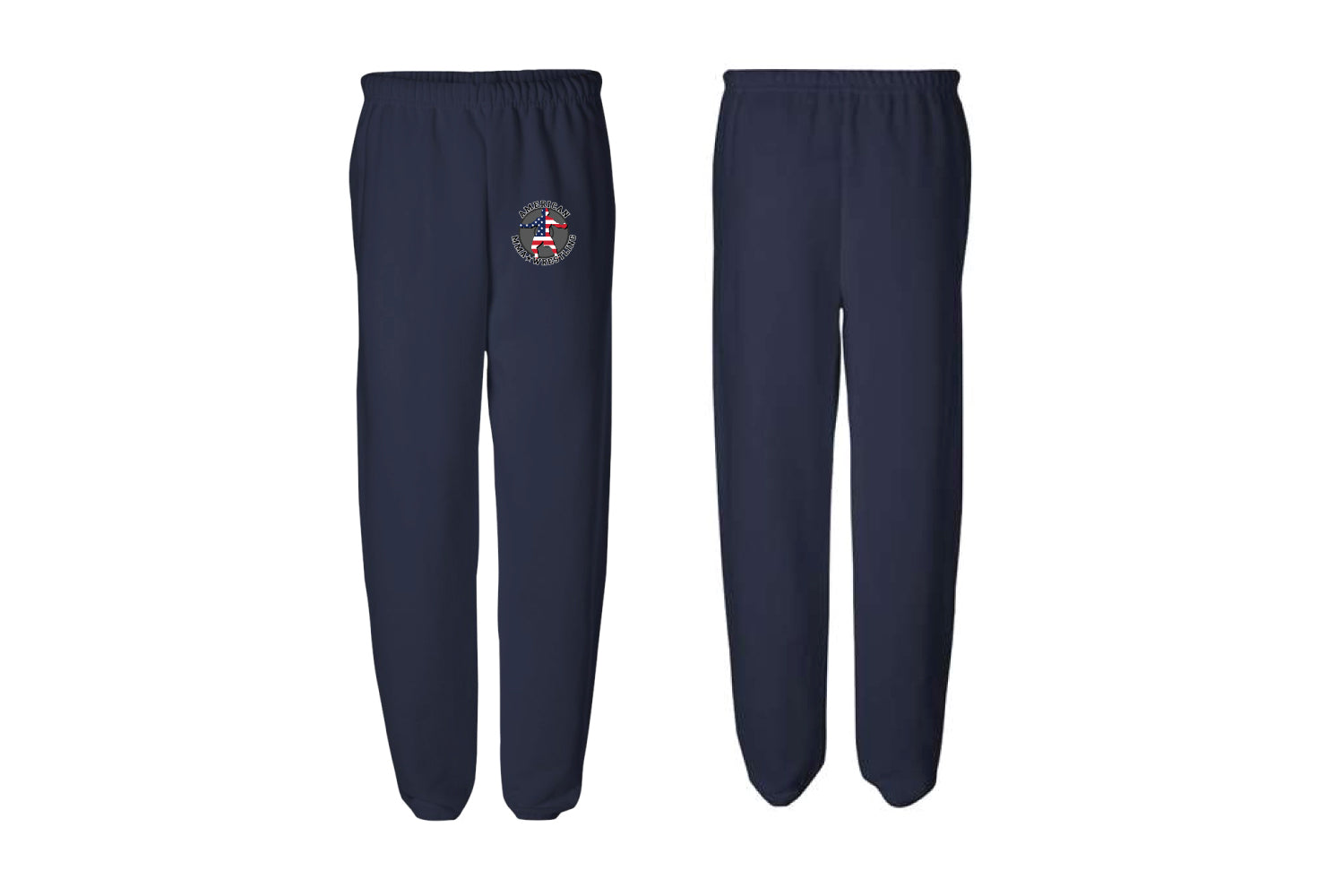 American MMA Wrestling Cotton Sweatpants - Navy
