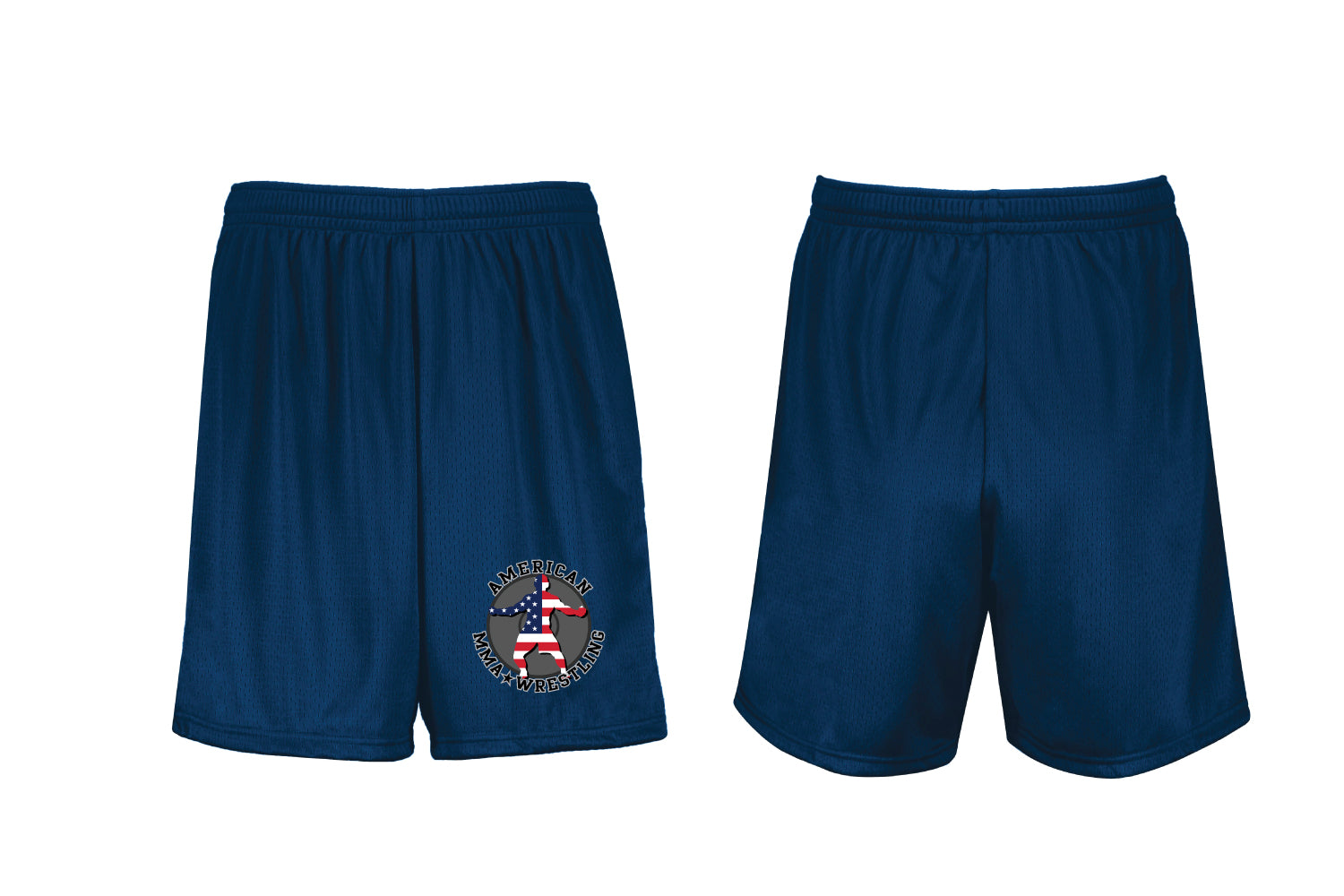 American MMA Wrestling Athletic Shorts  - Navy