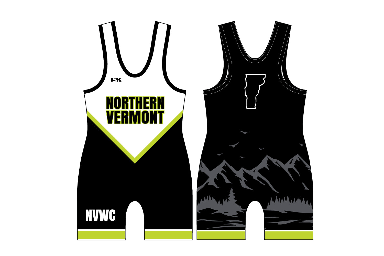 Northern Vermont Wrestling Club Sublimated Men's Singlet
