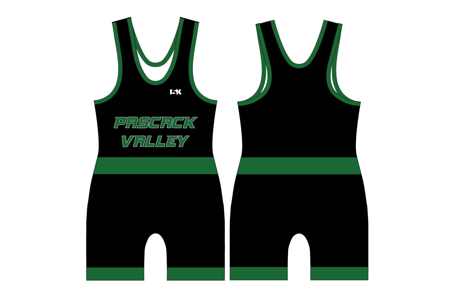 Pascack Valley Wrestling Sublimated Men's Singlet - Black