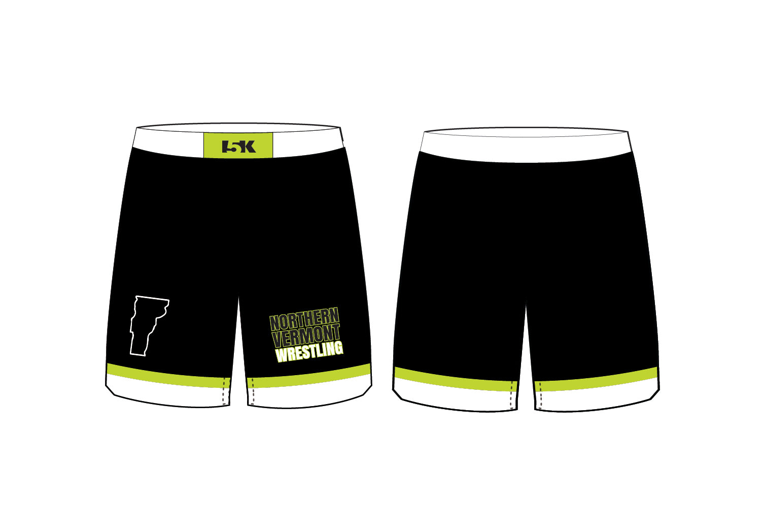Northern Vermont Wrestling Club Sublimated Shorts