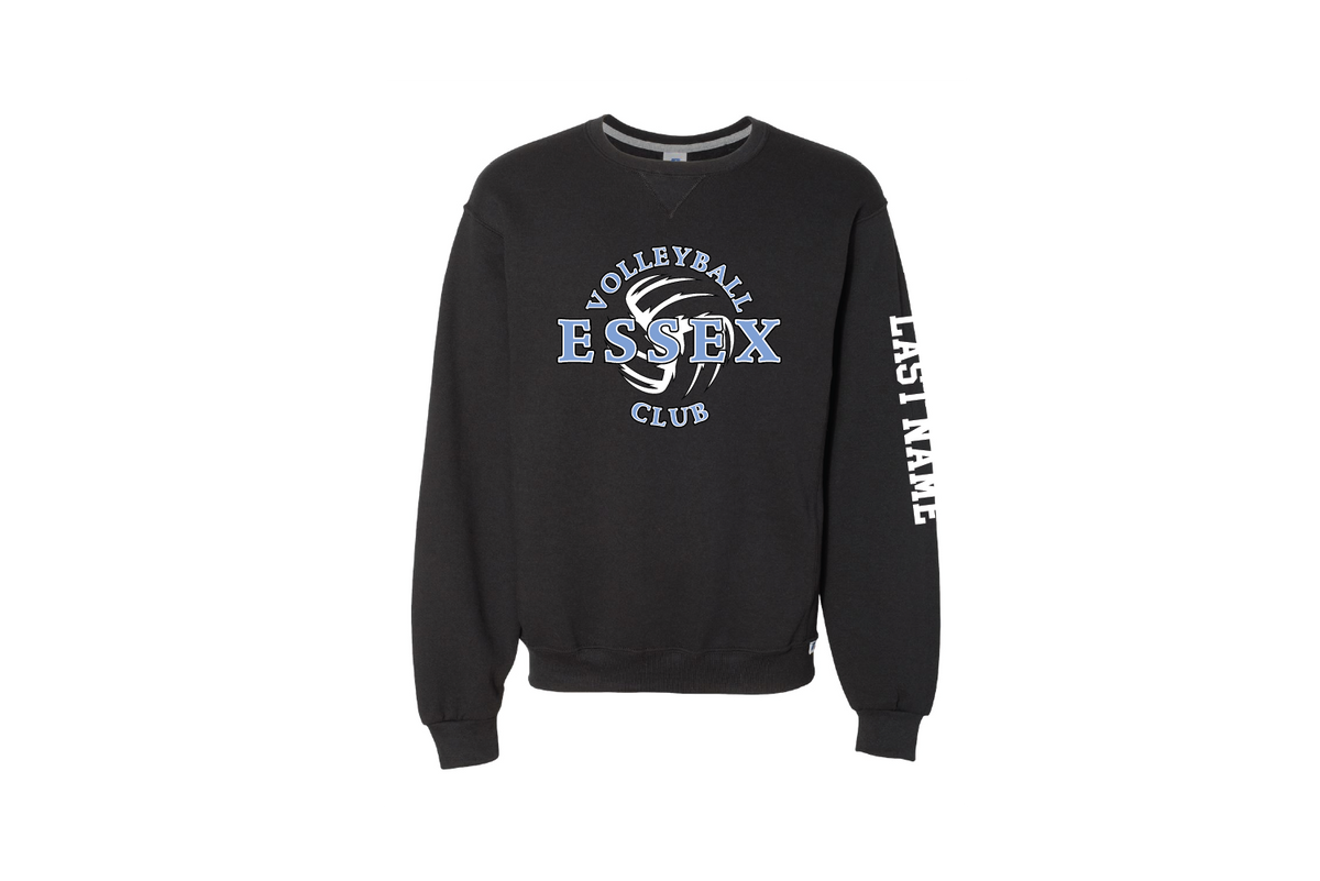 Essex Volleyball Club Cotton Crewneck Sweatshirt - Black