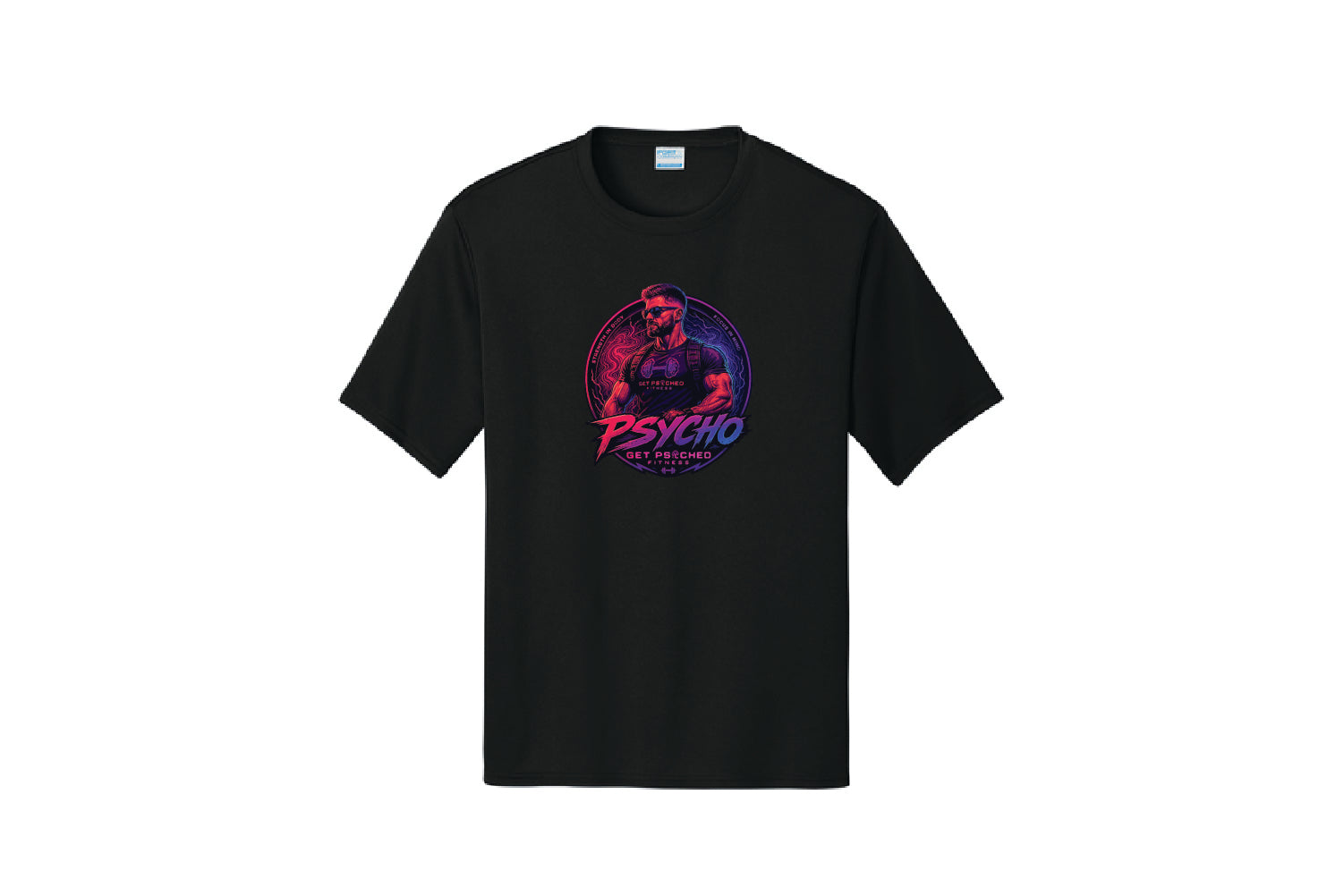 Get Psyched Fitness Dryfit Performance Tee - Pick Your Color (Psycho John)