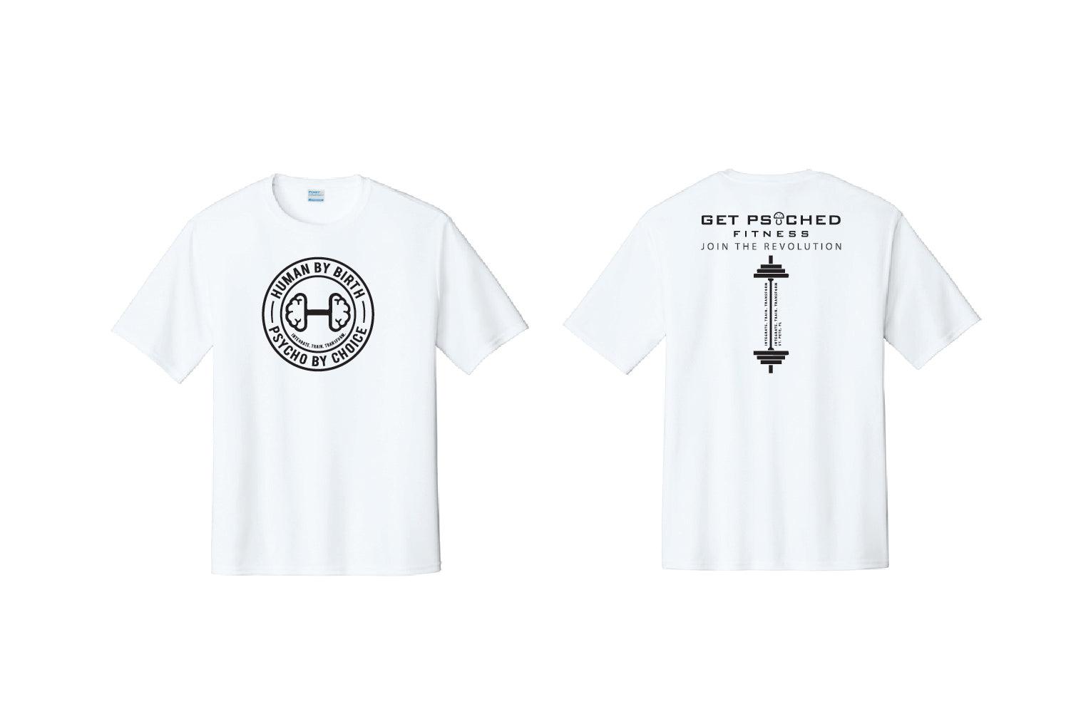 Get Psyched Fitness Dryfit Performance Tee - Pick Your Color (Primary Design)