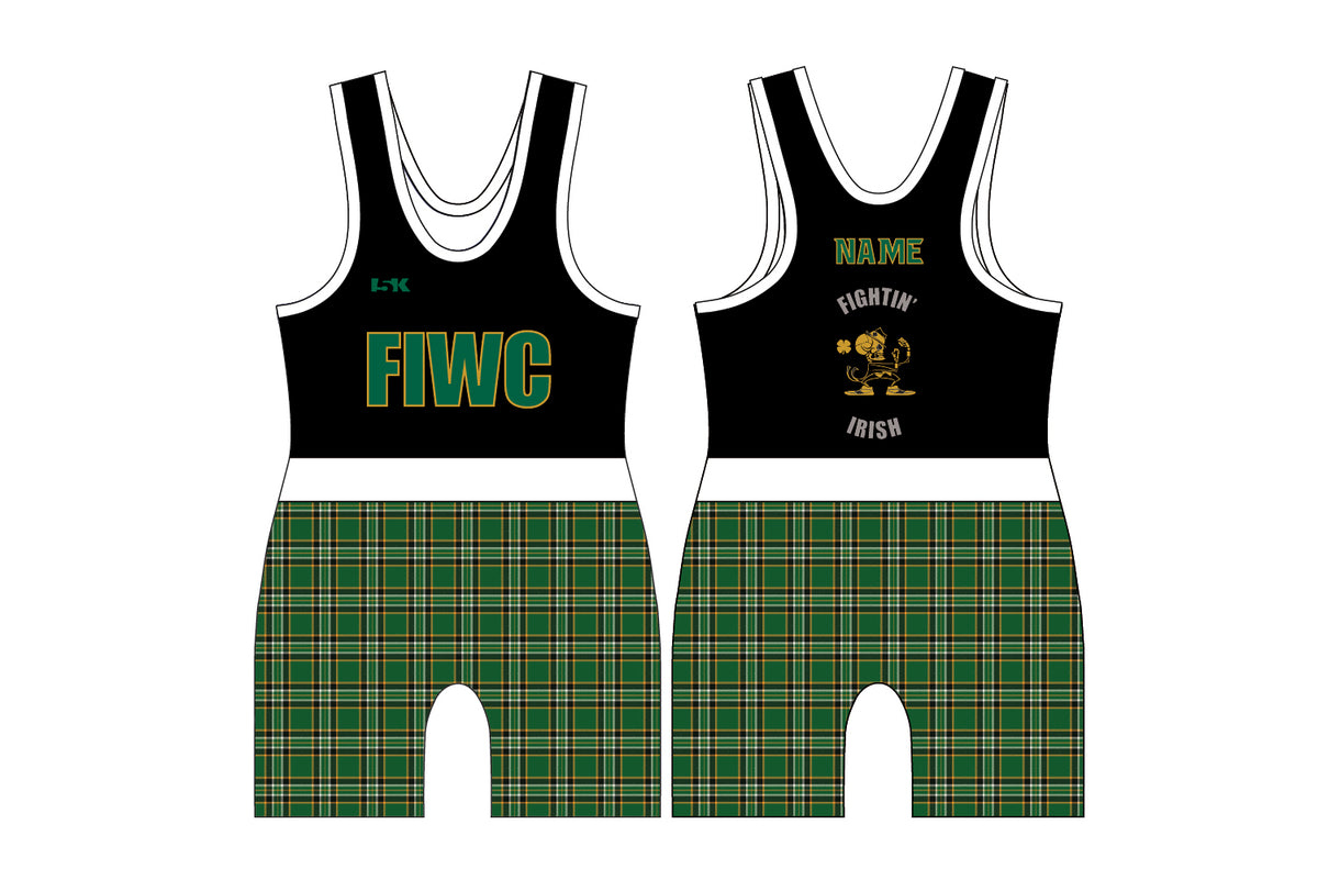 Fightin' Irish Wrestling Sublimated Men's Singlet - Kilt Design