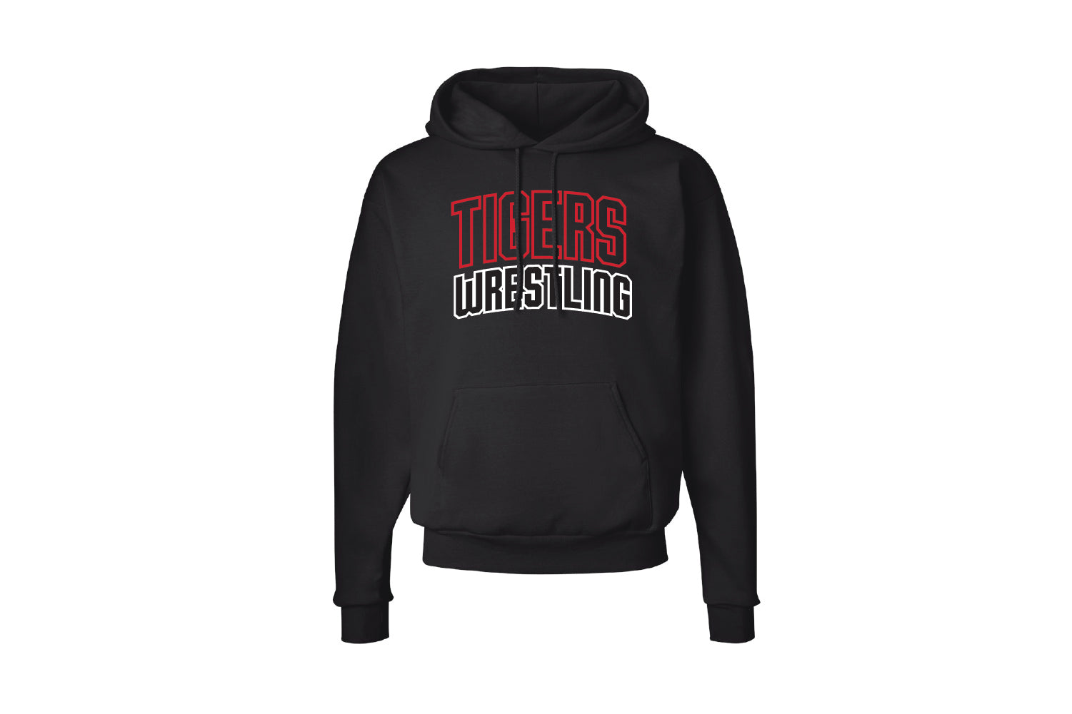Tyngsborough Wrestling Cotton Hoodie - Black