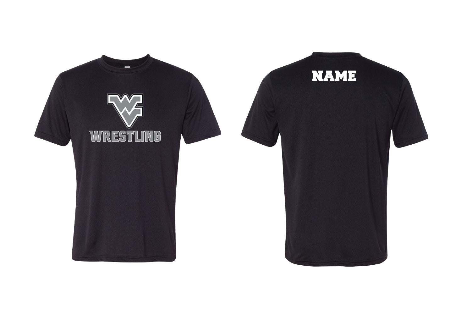 Wallkill Valley Wrestling Dryfit Performance Tee - Black