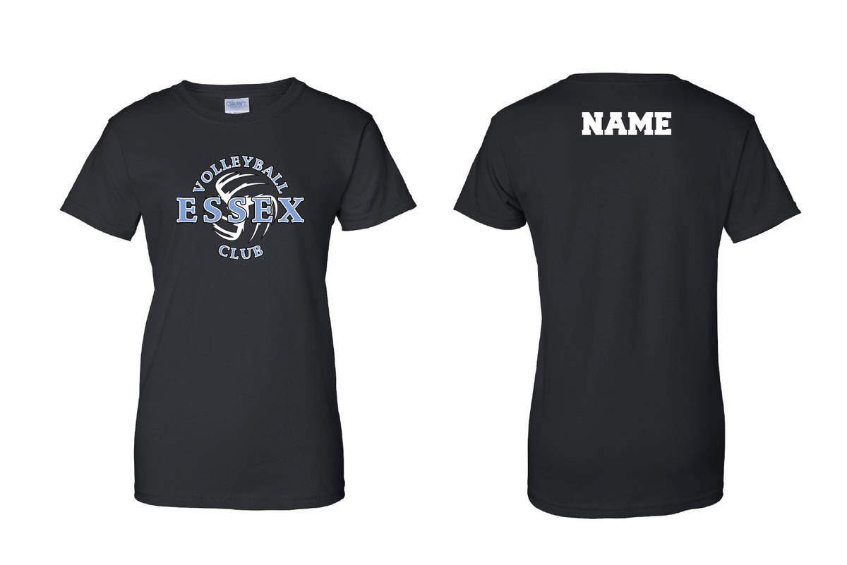 Essex Volleyball Club Women's Cotton Tee - Black