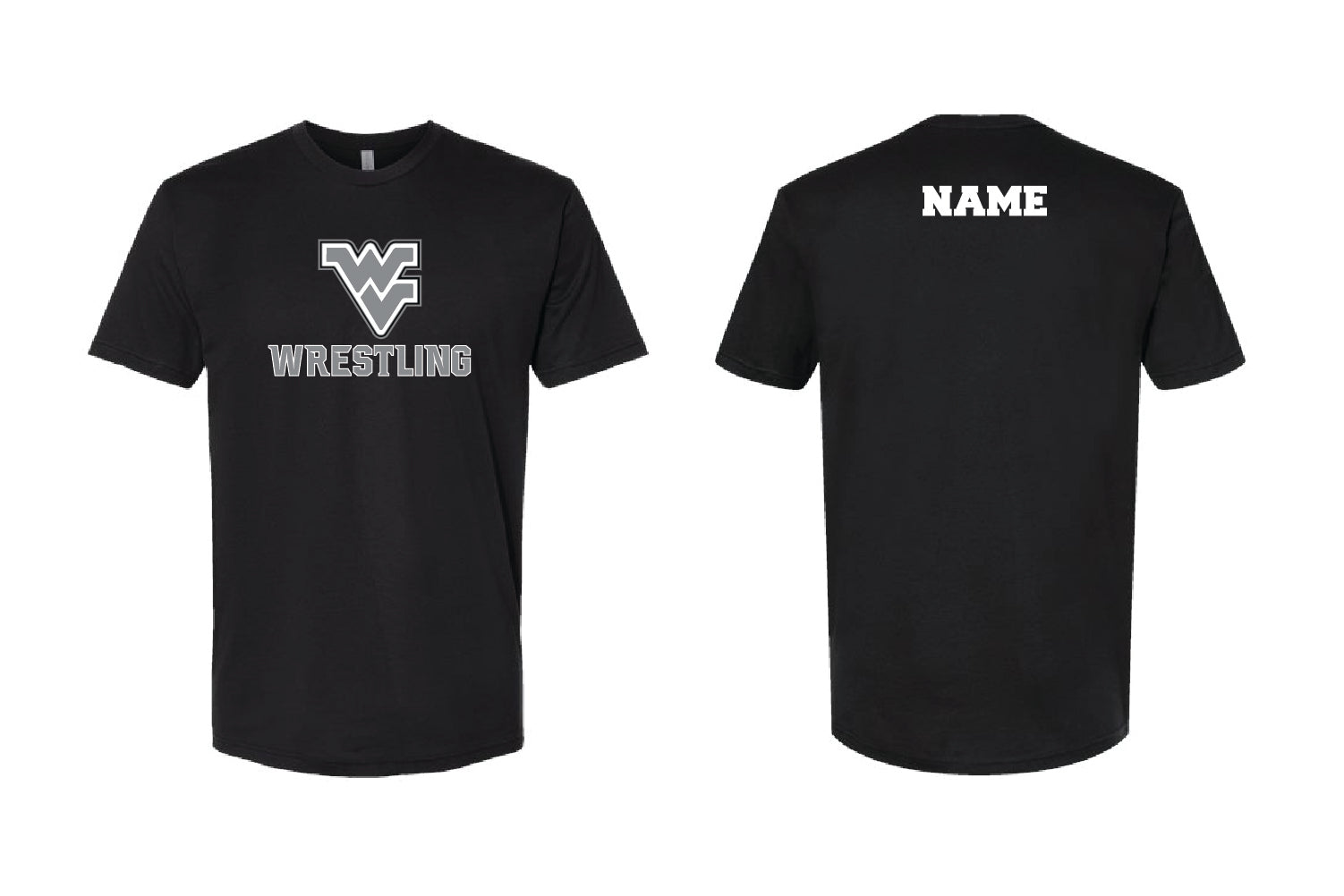 Wallkill Valley Wrestling Cotton Crew Tee - Black