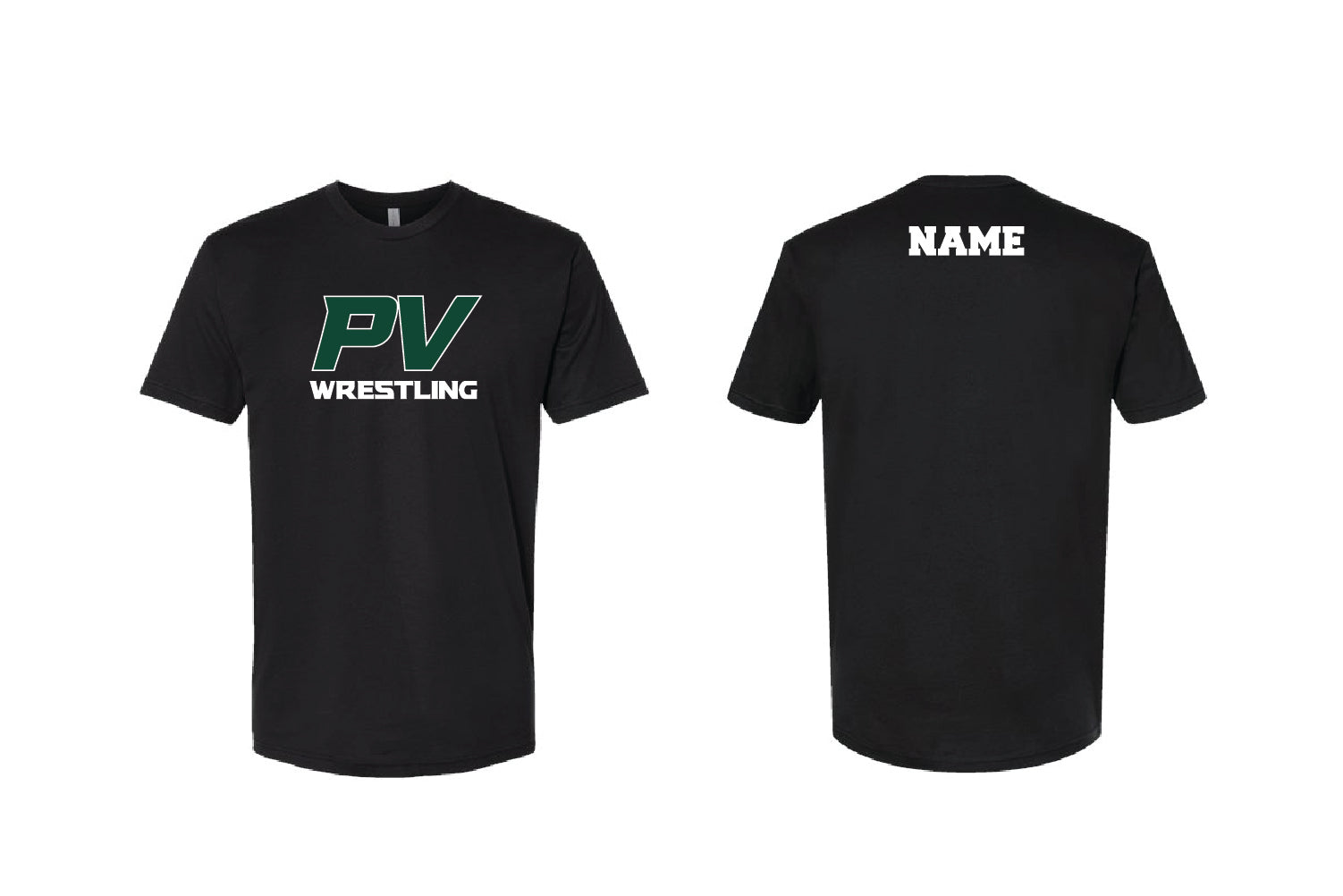 Pascack Valley Wrestling Cotton Crew Tee - Black