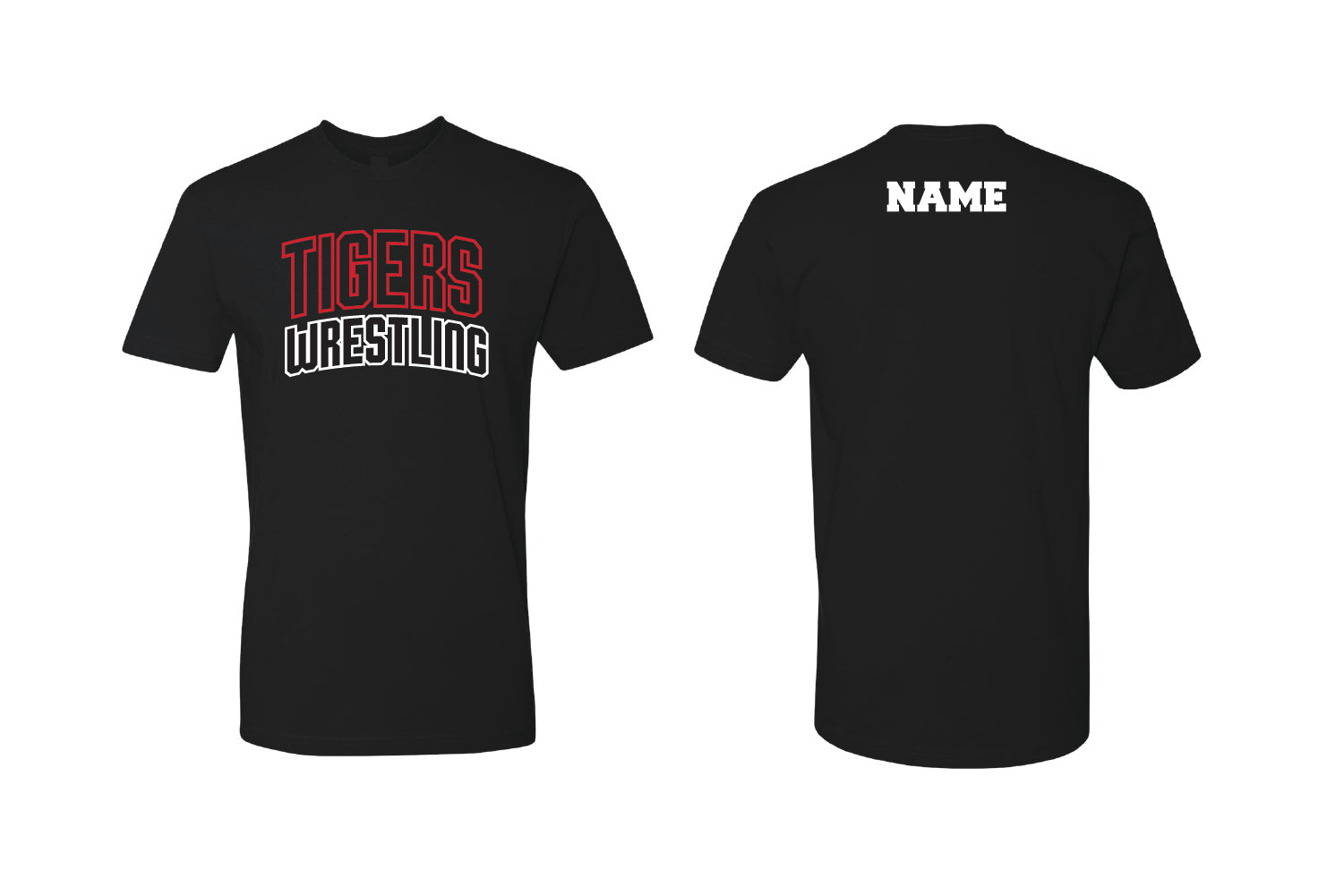 Tyngsborough Wrestling Cotton Crew Tee - Black
