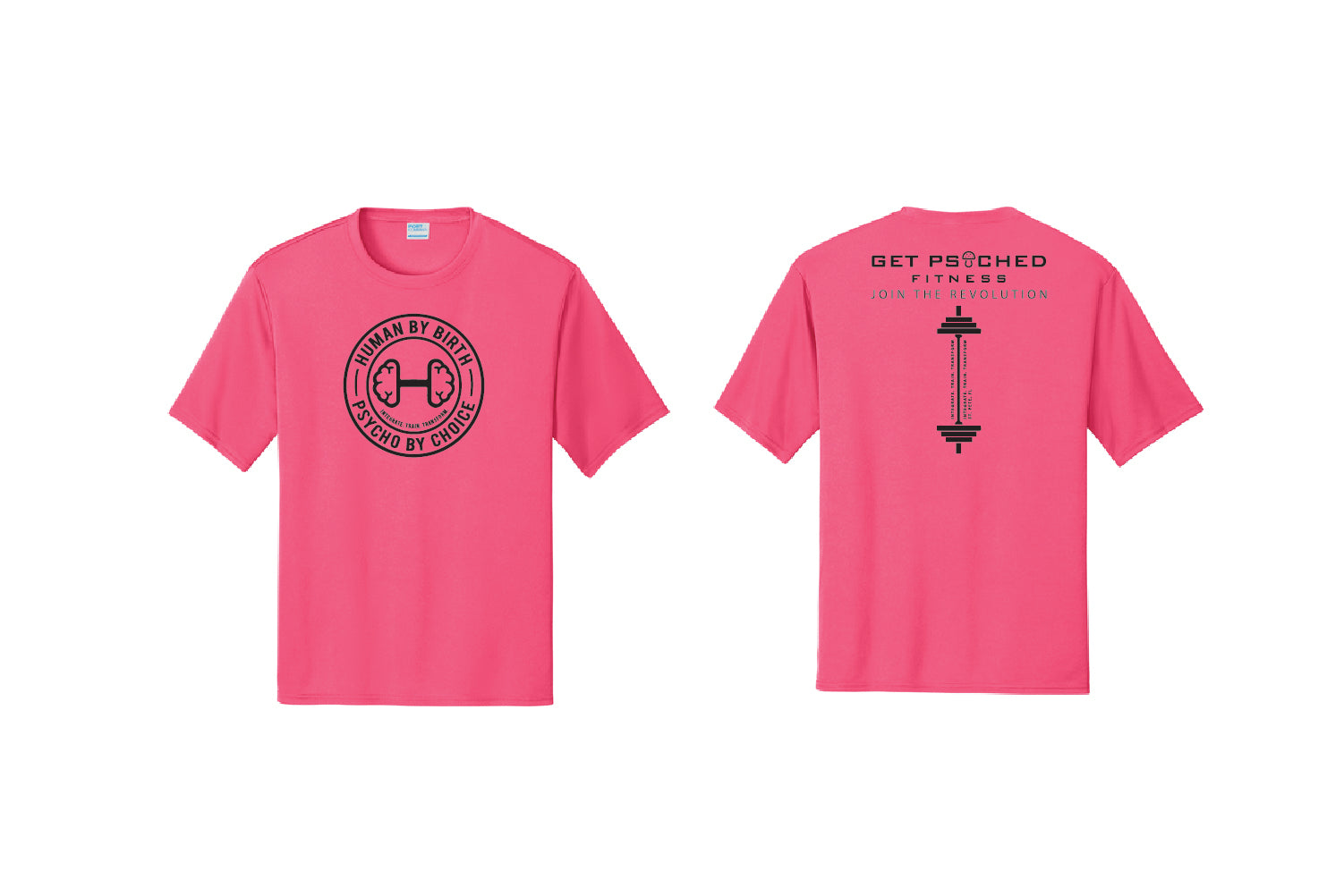 Get Psyched Fitness Dryfit Performance Tee - Pick Your Color (Primary Design)
