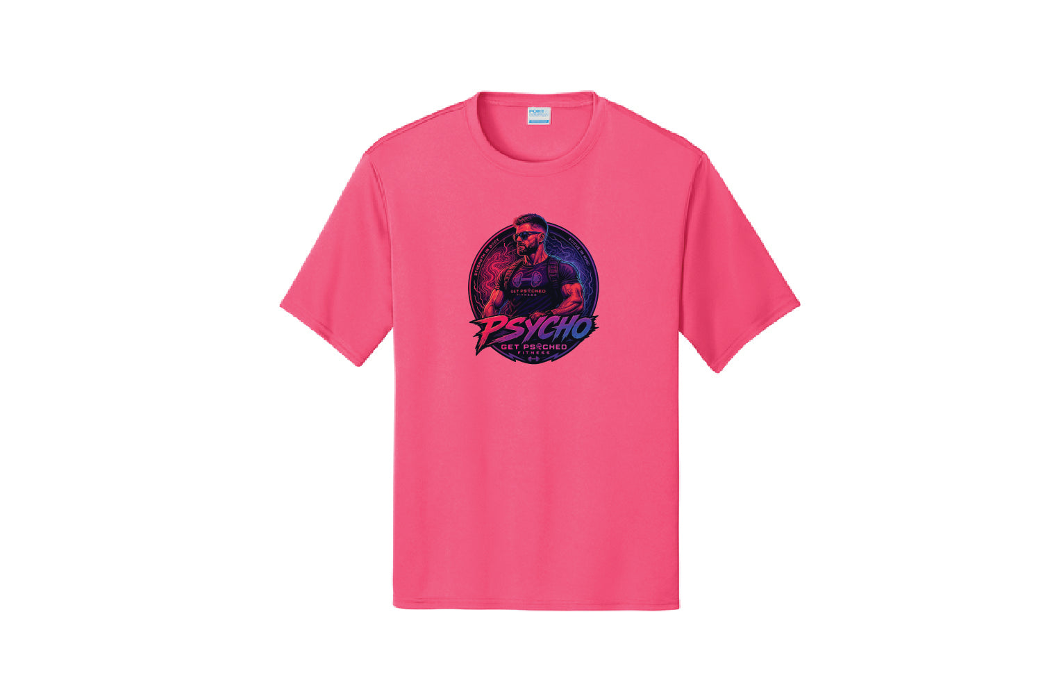 Get Psyched Fitness Dryfit Performance Tee - Pick Your Color (Psycho John)